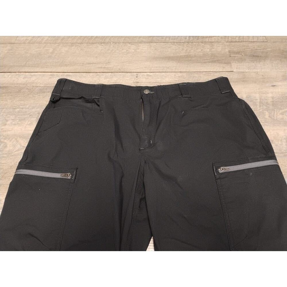 Alaskan Hardgear Mens Cargo Jeans black Stretch Zip Pocket Hiking Camping 42x32 - Picture 10 of 13